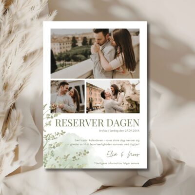 Noor | Save the date kort bryllup