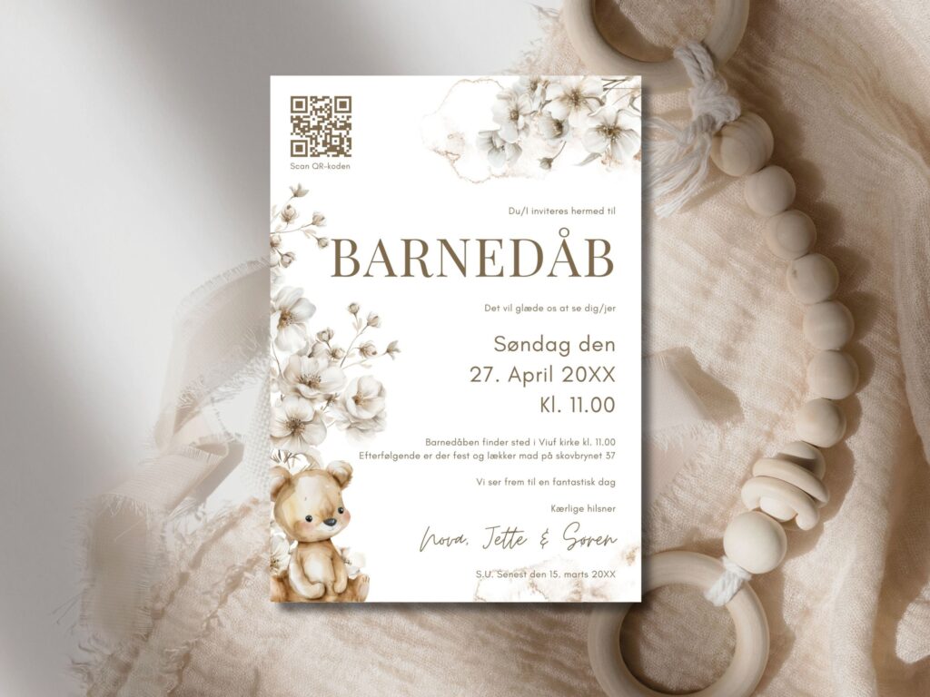 invitation barnedåb