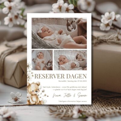 Nova | Save the date kort barnedåb