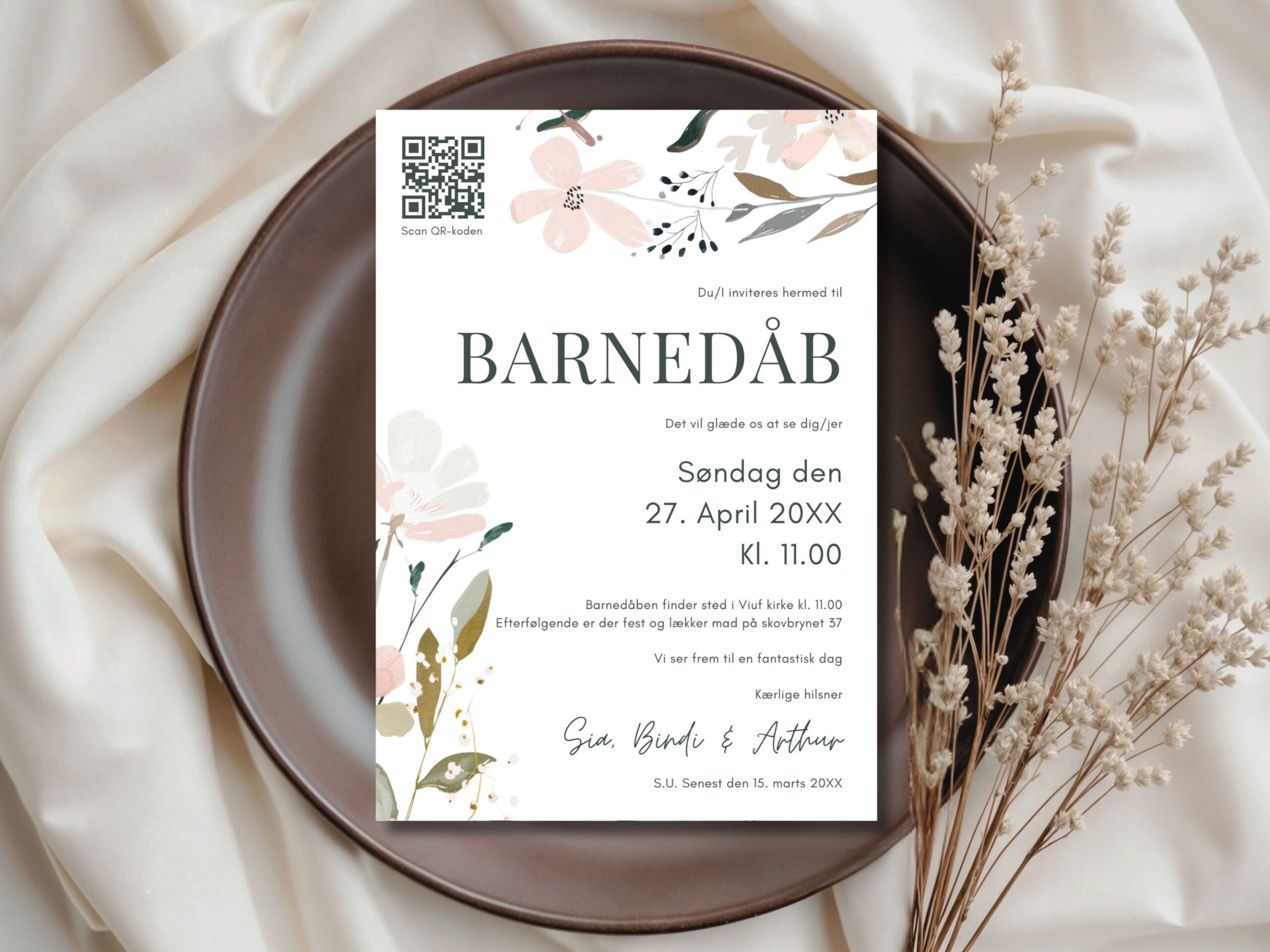 invitation barnedåb