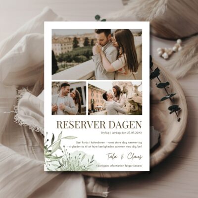 Tala | Save the date kort bryllup