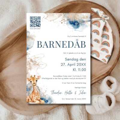 Theodor | Invitation barnedåb luxi