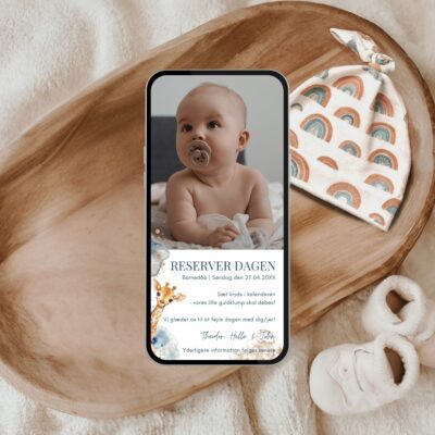 Theodor | Save the date kort digital