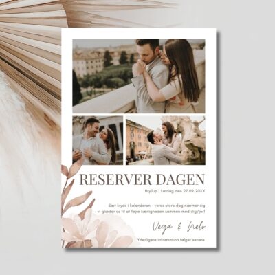 Vega | Save the date kort bryllup