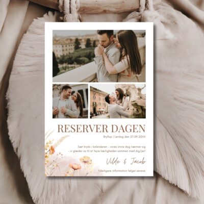 Vilde | Save the date kort bryllup