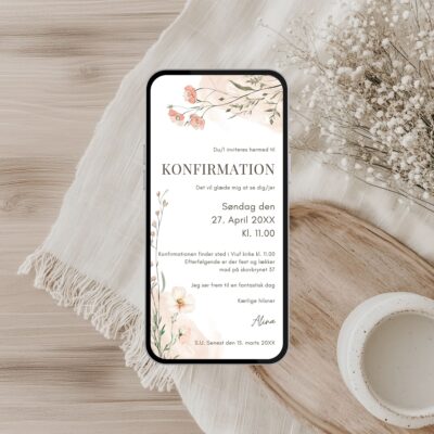 Alina | Digital invitation konfirmation basis