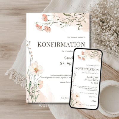 Alina | Invitation konfirmation kombi