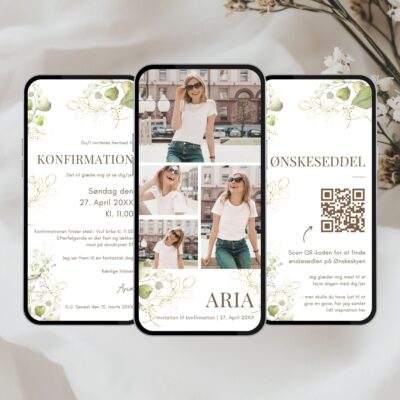 Aria | Digital invitation konfirmation premium