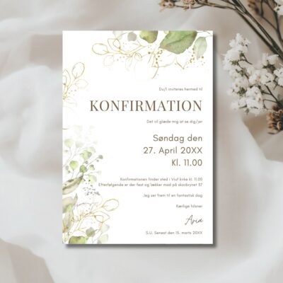 Aria | Invitation konfirmation basis