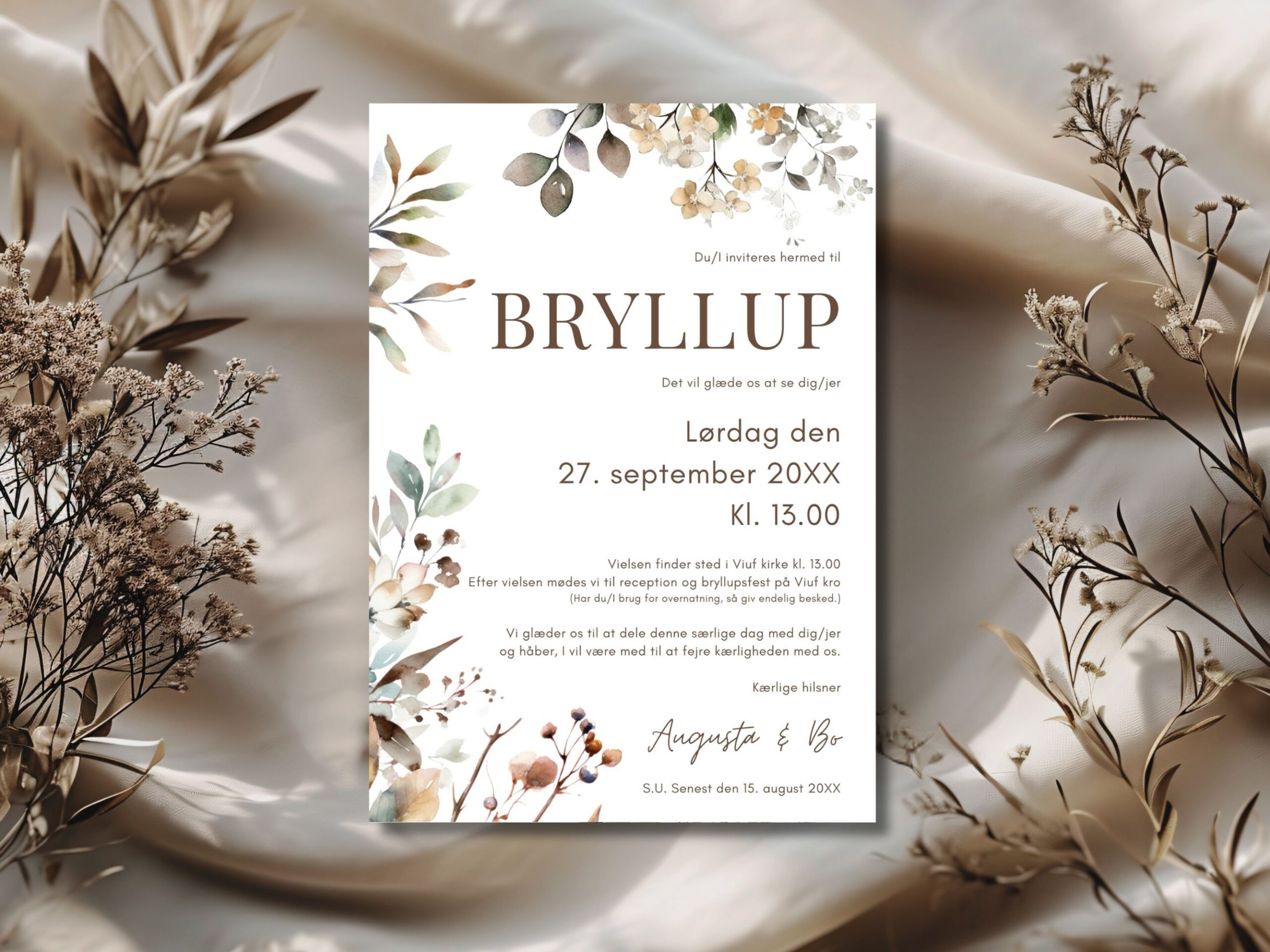 bryllupsinvitation