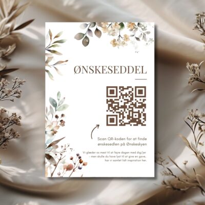Augusta | Ønskeseddel til bryllupsinvitation