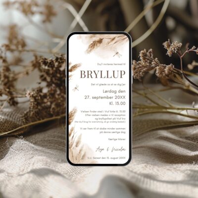 Aya | Digital invitation bryllup basis