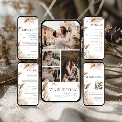 Aya | Digital invitation bryllup supreme