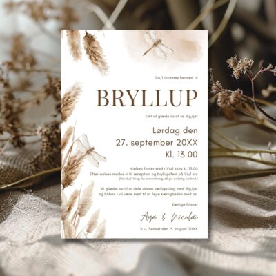 Aya | Invitation bryllup basis