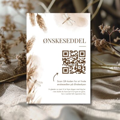 Aya | Ønskeseddel til bryllupsinvitation