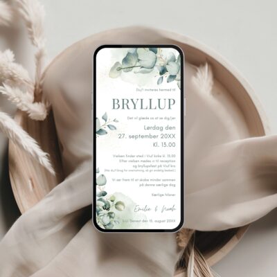Emilie | Digital Invitation bryllup basis