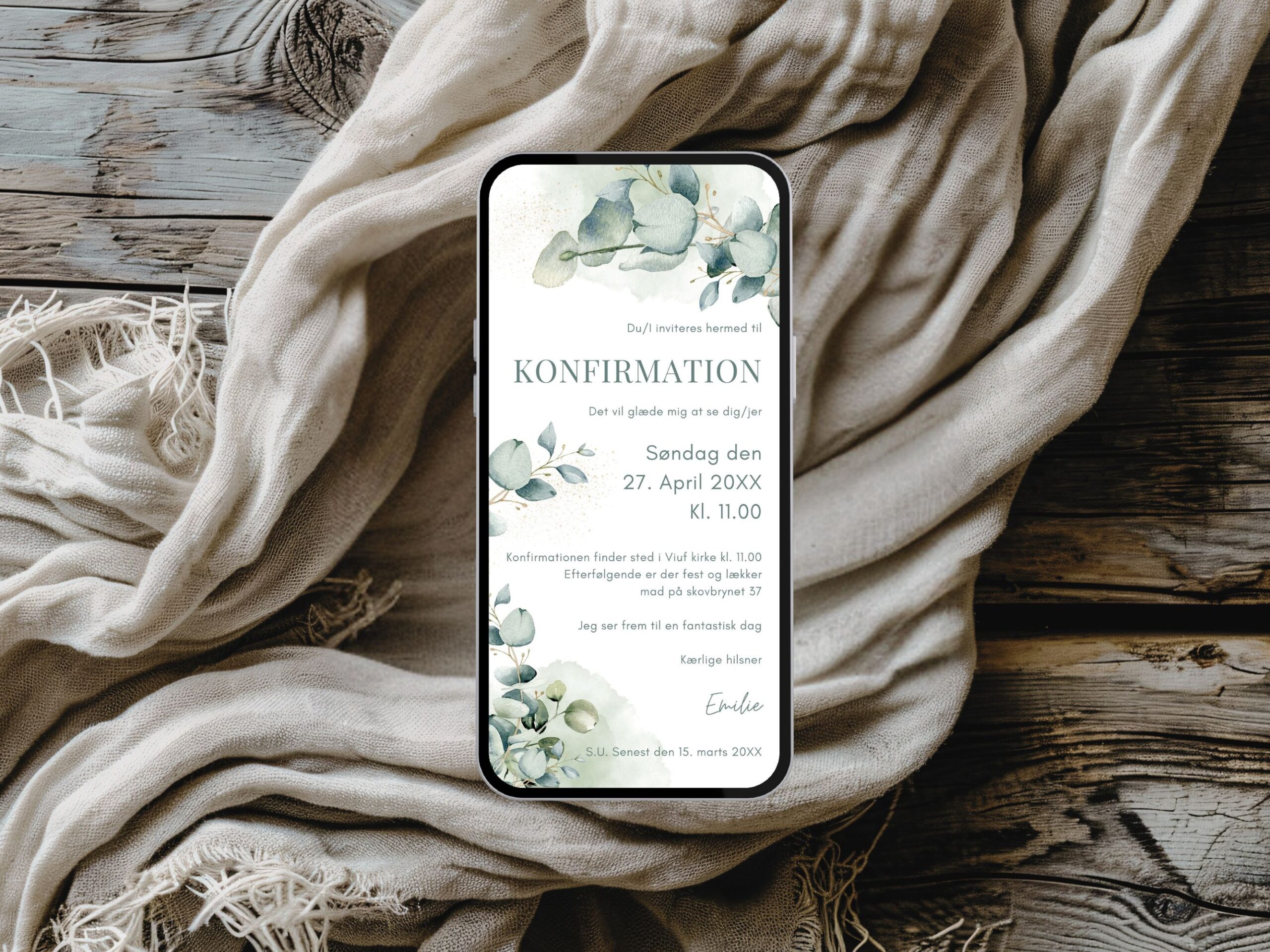 digital invitation konfirmation