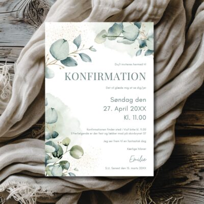 Emilie | Invitation konfirmation basis