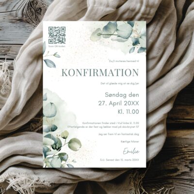 Emilie | Invitation konfirmation luxi