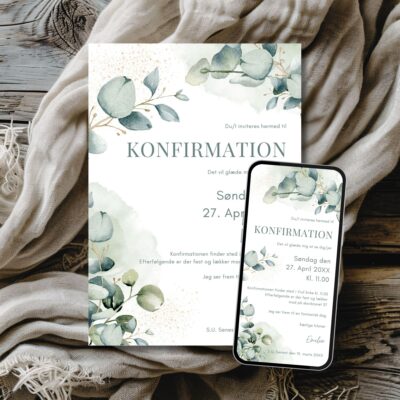 Emilie | Invitation konfirmation kombi