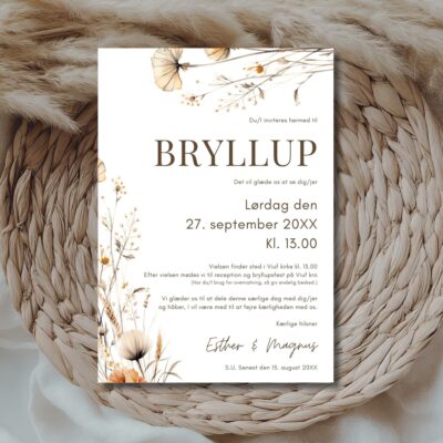 Esther | Invitation bryllup basis