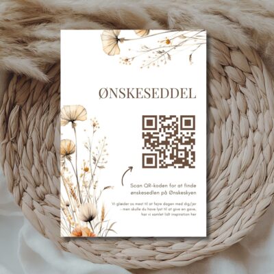 Esther | Ønskeseddel til bryllupsinvitation