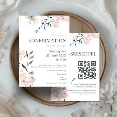 Flora | Invitation konfirmation lux