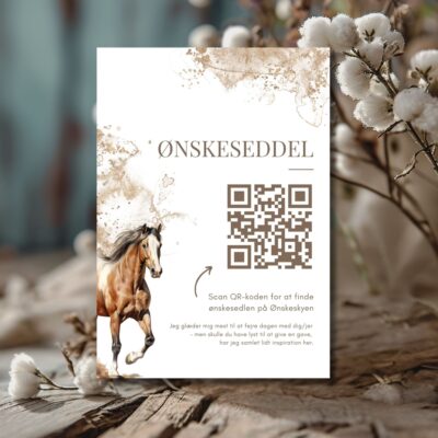 Hest | Ønskeseddel til konfirmation