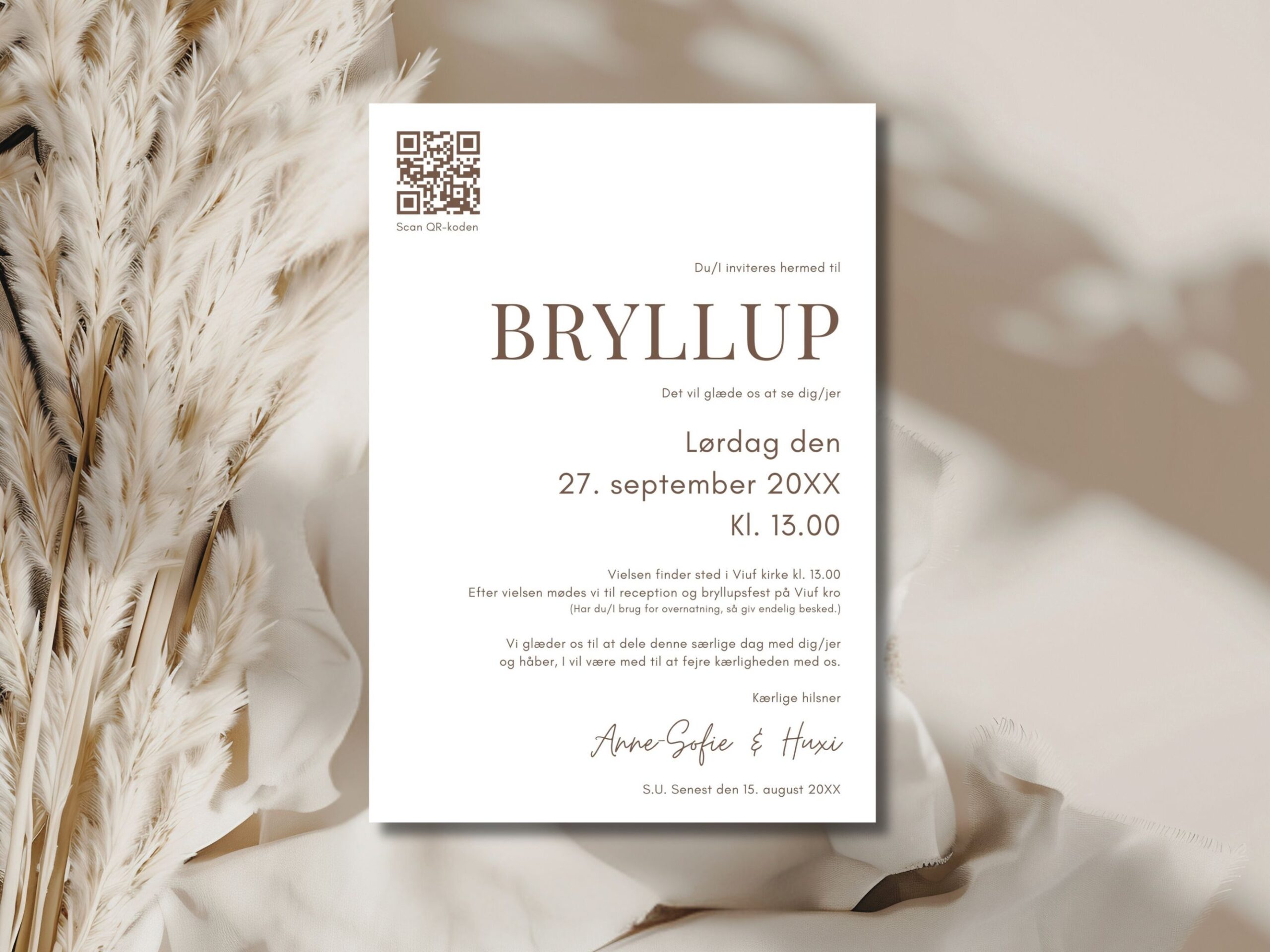 bryllupsinvitation