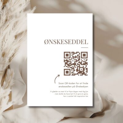 Hvid | Ønskeseddel til konfirmation