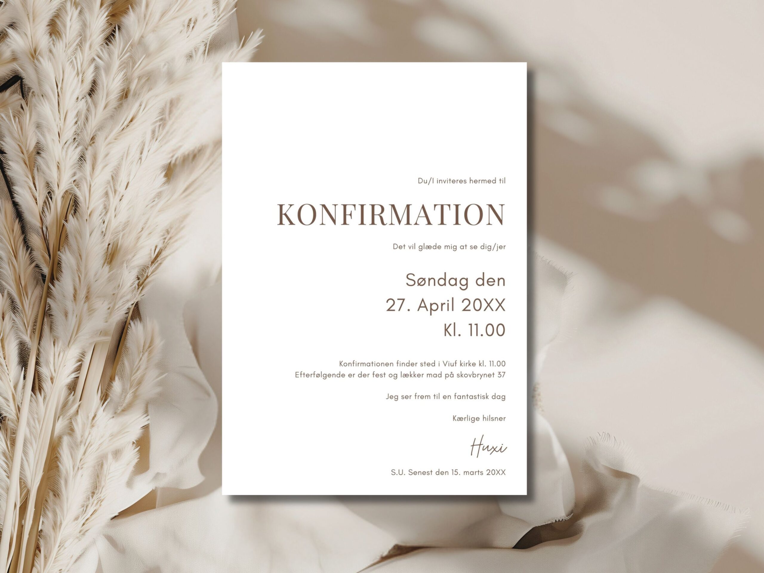 invitation konfirmation