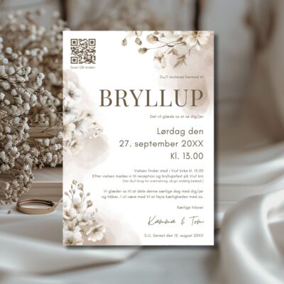 Kamma | Invitation bryllup luxi