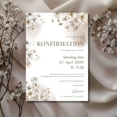Kamma | Invitation konfirmation basis