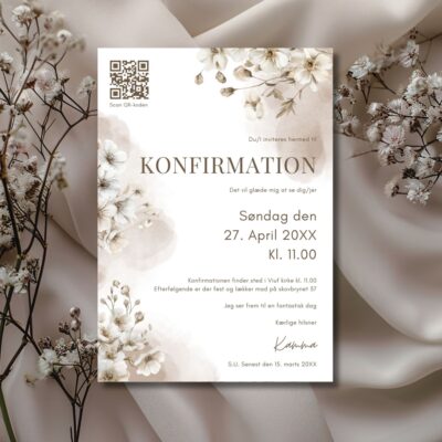 Kamma | Invitation konfirmation luxi