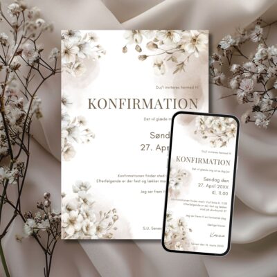 Kamma | Invitation konfirmation kombi