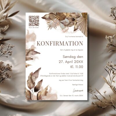 Leonora | Invitation konfirmation luxi