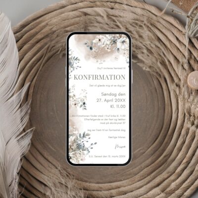 Mira | Digital invitation konfirmation basis