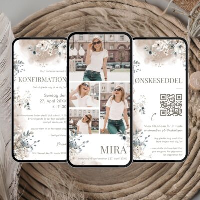 Mira | Digital invitation konfirmation premium