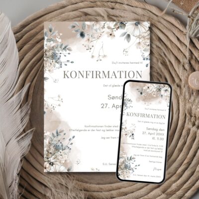 Mira | Invitation konfirmation kombi