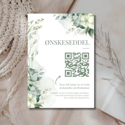 Nicoline | Ønskeseddel til bryllupsinvitation