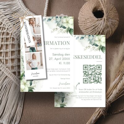 Nicoline | Invitation konfirmation delux