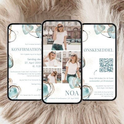 Noa | Digital invitation konfirmation premium