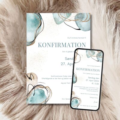 Noa | Invitation konfirmation kombi