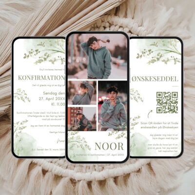 Noor | Digital invitation konfirmation premium