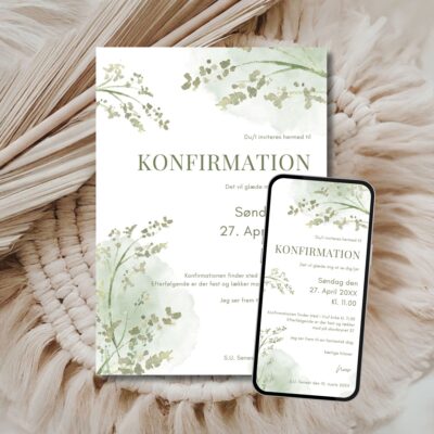 Noor | Invitation konfirmation kombi