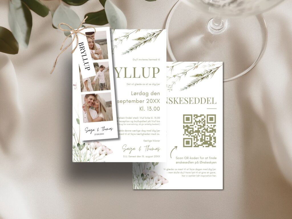 bryllupsinvitation