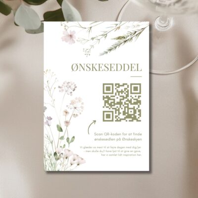 Saga | Ønskeseddel til bryllupsinvitation