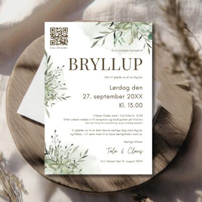 Tala | Invitation bryllup luxi
