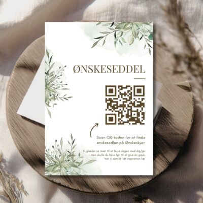 Tala | Ønskeseddel til bryllupsinvitation