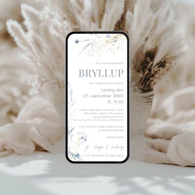 Vega | Digital invitation bryllup basis